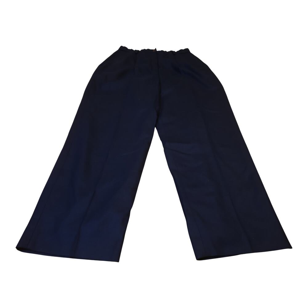 Pendleton Navy Wool Dress Trousers Women’s 30x31 USA Virgin Wool Lined Wide Leg